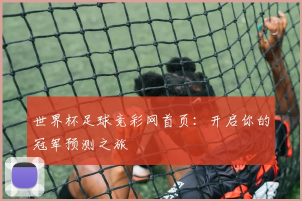 世界杯足球竞彩网首页：开启你的冠军预测之旅